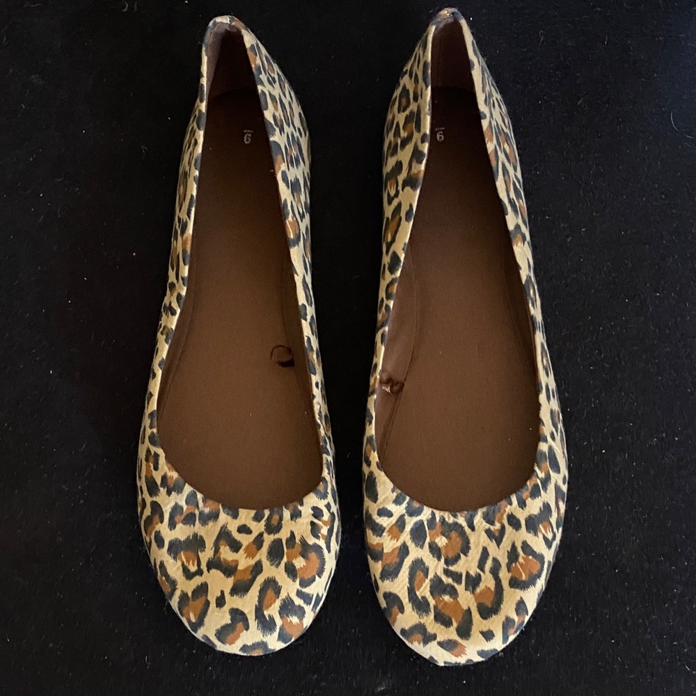 Time and Tru Leopard Print Women's Flats Size 9 NWOT